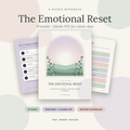 The Emotional Reset | Guided Workbook for Calmer Days (Printable + Fillable PDF)